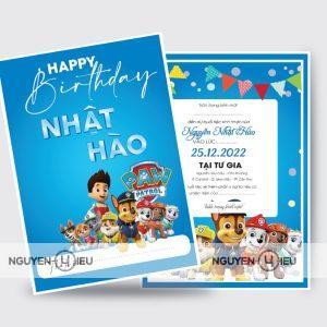 Thiệp sinh nhật Nguyễn Hiếu thiết kế